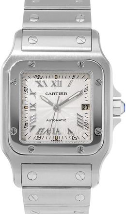 Cartier Pre-owned Cartier Santos Galbee 29Mm Automatic Silver Dial Mens Watch W20040D6