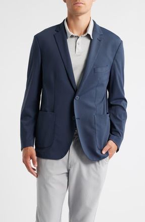Scott Barber Sono Travel Sport Coat in Midnight at Nordstrom, Size Xx-Large