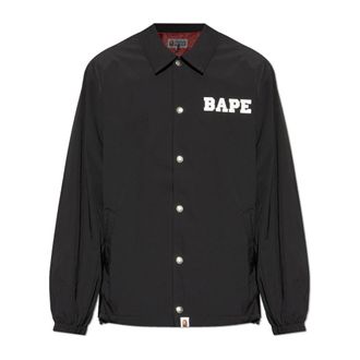A Bathing Ape Light Jackets, male, Black, Size: 2XL Light Jacket with Logo