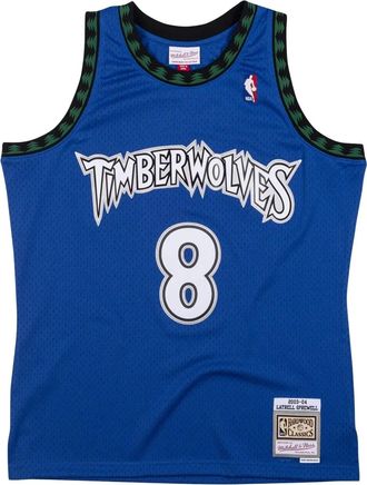 Mitchell & Ness T-shirt Swingman Jersey NBA Minnesota Timberwolves 2003 Latrell Sprewell - Blu