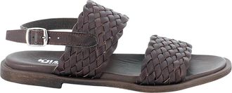 Igi & Co Schoenen, Dames, Bruin, 40 EU, Leer, Leren platte sandalen