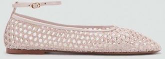 Mango Ballerine crochet cavigliera nude - Donna - 35 - MANGO