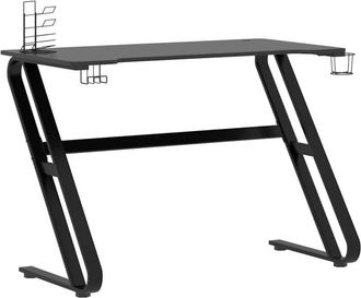 vidaXL Vidaxl - Scrivania da Gaming con Gambe a zz Nera 110x60x75 cm