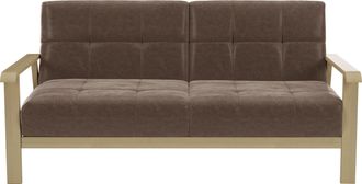 Sit&more 2,5-Sitzer »Billund« Armlehnen aus Buchenholz in natur, verschiedene Bezüge und Farben