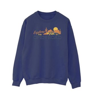 Disney Heren Cars Explore The Open Road Sweatshirt (Marineblauw)
