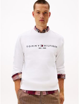 Tommy Hilfiger Mens Embroidered Tommy Logo Sweatshirt - White - XXXL