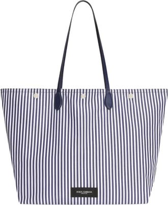 Dolce & Gabbana Essenza Tote - Heren - Shoppers - Blauw - ONE Size - Katoen - Tassen