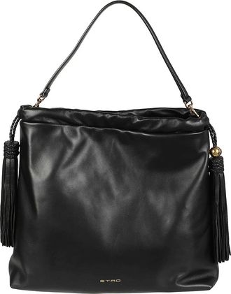 Etro Grote Kalispera Shopper - Dames - Schoudertassen - Zwart - ONE Size - Leer - Tassen