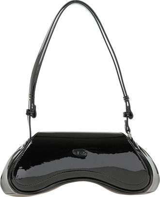 Diesel Gestructureerde Asymmetrische Schoudertas - Dames - Schoudertassen - Zwart - ONE Size - Tassen