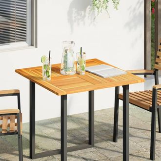 Berkfield Home Table Top 80x80x2.2 cm Square Solid Wood Acacia in Brown