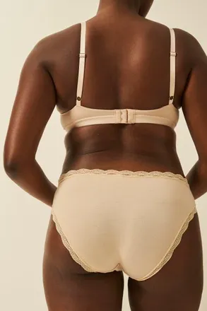 Stripe and Stare Brazilian Four Pack in Sand at Nordstrom, Size X-Small