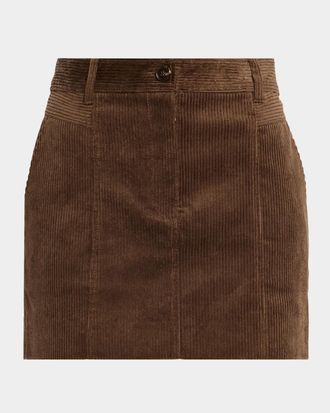Paige Camden Mini Corduroy Skirt