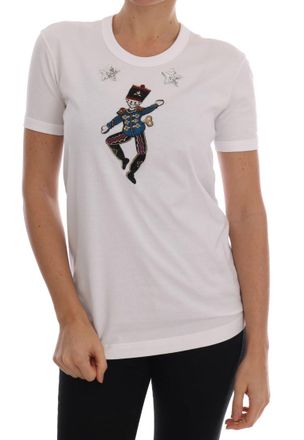 Dolce & Gabbana Witte Katoenen Sprookje T-shirt