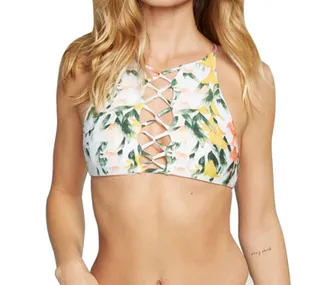 Stone Fox Swim Iver Bikini Top In Sfs Lei Stand