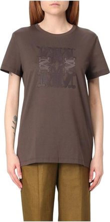 Max Mara Dames, Tops, Bruin, Maat: XS Katoen