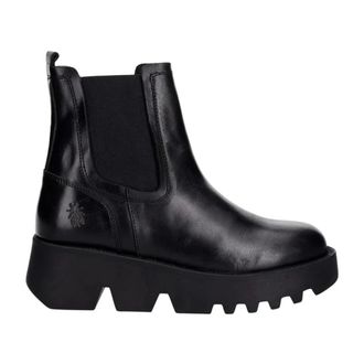FLY London Schoenen, Dames, Zwart, 38 EU, Leer, Zufy 502Fly Enkellaars