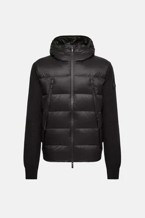 Moncler HYBRID HOODED JACKET Size: XXL, colour: BLACK
