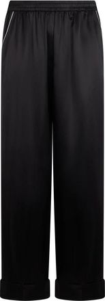 Dolce & Gabbana Broeken - Dames - Wijde Broeken - Zwart - XL - Broeken