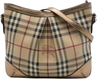 Burberry Pre-owned Canvas shoulder-bags - Dames - Vintage Schoudertas - Beige - ONE Size - Vintage