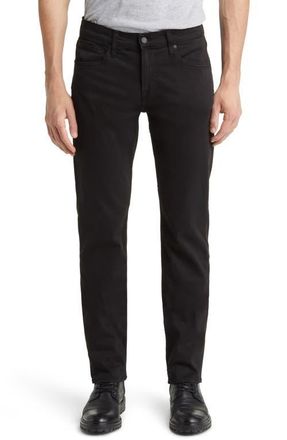7 For All Mankind Slimmy Slim Fit Clean Pocket Luxe Performance Jeans in Black at Nordstrom, Size 30
