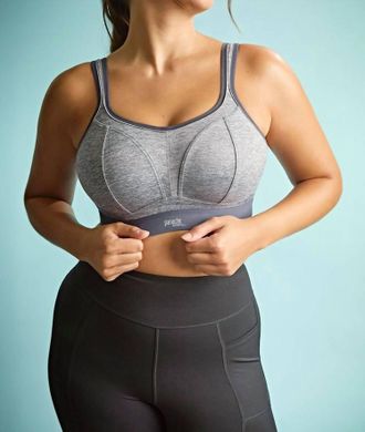 Panache Non-Wire Sports Bra In Charcoal Marl