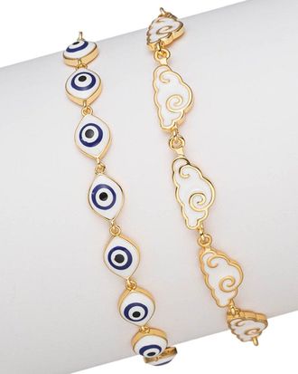 Eyecandy LA Eye Candy La Eye Clouds In The Sky Bracelet Set