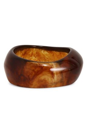 Petit Moments Resin Cuff Bracelet in Tortoise at Nordstrom