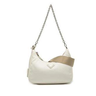 Prada Pre-owned Shoulder Bags, female, White, Size: ONE SIZE Pre-owned Re-Edition Satchel