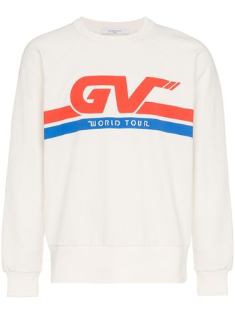 Givenchy Motorcross print cotton sweatshirt - men - Cotton - S - White
