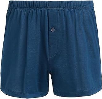 Hanro Cotton Sporty Knit Boxer Mens Underwear Deep Navy : 2XL