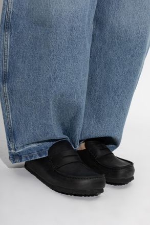 Birkenstock Naples Wrapped Shoes, Womens, Black