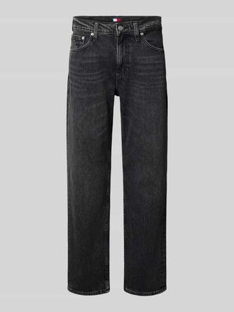 Tommy Jeans Slim Fit Straight Leg Jeans aus Baumwollmix in Dunkelgrau, Gr&ouml;&szlig;e 33/34