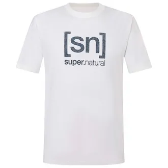 super.natural Denilogo Bio Cotton Tee Merinoshirt f&uuml;r Herren | wei&szlig;