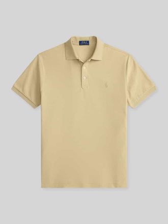Polo Ralph Lauren Slim Fit Poloshirt aus reiner Baumwolle in Beige, Gr&ouml;&szlig;e XL