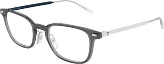 Montblanc Optical Frame - Heren - Brillen - Grijs - 54 MM - Accessoires