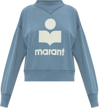 Isabel Marant Moby Sweatshirt - Dames - Sweatshirts - Blauw - XS - Katoen - Hoodies & sweatvesten