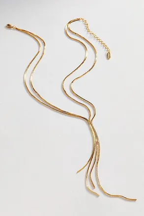 Anthropologie Fringe Y-Neck Necklace