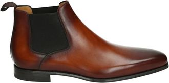 Magnanni Schoenen, Heren, Bruin, 44 1/2 EU, Leer, Zakelijk Midden Cognac Leren Schoenen