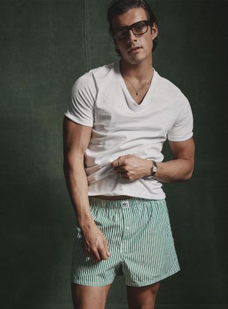 Lacoste Mens Ultra-comfortable poplin boxer Cotton