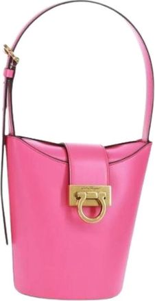Ferragamo Pre-owned Bucket Bags, female, Pink, Size: ONE SIZE Pre-owned Bucket Bag