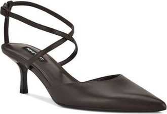 Nine West Idorna Ankle Strap Pump in Dark Brown at Nordstrom, Size 6.5