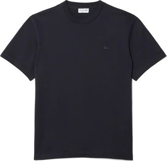 Lacoste Tennis Court Cotton Graphic T-Shirt in Blackbird at Nordstrom, Size 7