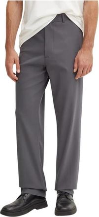 Iceberg Broek met riemlussen - Heren - Straight fit broeken - Grijs - M - Katoen - Broeken