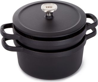 Berghoff Leo Graphite 6-Quart Cast Iron Stock Pot in Black at Nordstrom Rack