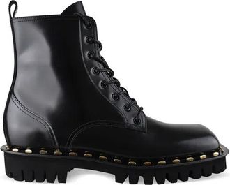 Balmain lakleren enkellaarzen met studs