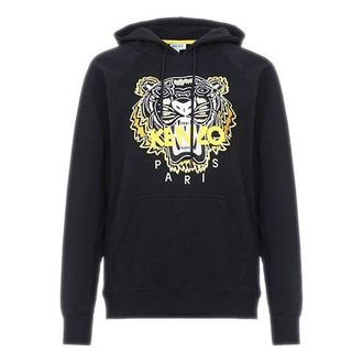 Kenzo (WMNS) KENZO Tiger Head Embroidered Pattern Hoodie Black F962SW8834XA-99B