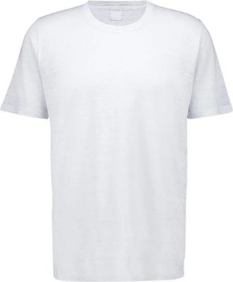 120% Lino T-shirt girocollo - Bianco