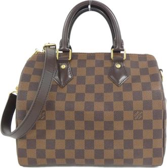 Louis Vuitton Ebene Coated Canvas Boston Bag (Pre-Owned)