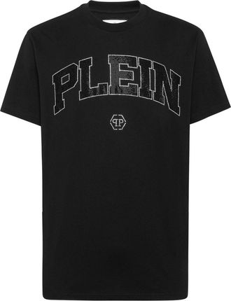 Philipp Plein logo-print cotton T-shirt - men - Glass Fiber/Cotton - XXXL - Black