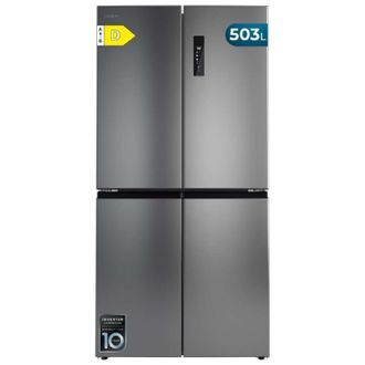 Cecotec Cecotec Frigor&iacute;fico Americano 4 Puertas Bolero Coolmarket 4d 503 Inox D, 503 L, Altura 177,5 Cm, Ancho 85 Cm, Motor Inverter